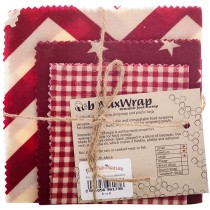 6 degrees East Bwax Wraps Pack of 3 (S,M & L) Red